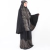 Mukena Tazbiya Floral Paisley Black